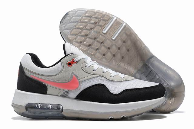 Nike Air Max Motif Women's Shoes Black White Grey Pink-7 - Click Image to Close